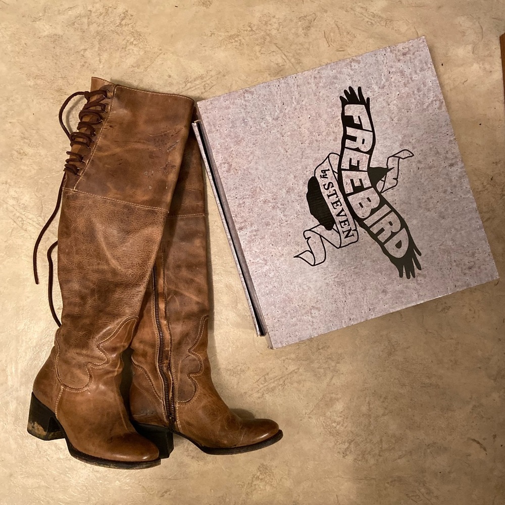 Freebird knee high boots